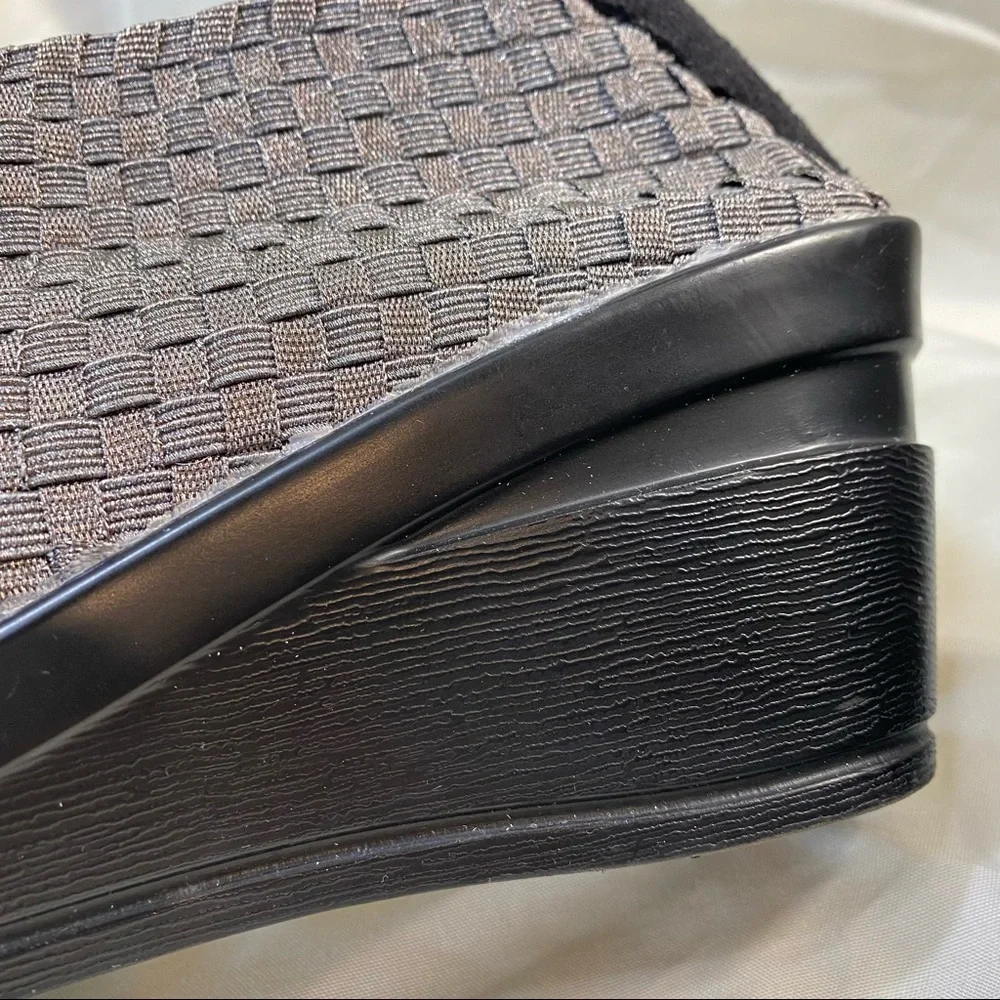 Bernie Mev Woven Slip-On Wedge Shoes - Picture 13 of 16